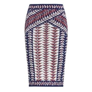 BCBGMAXAZRIA Leger Pencil Bodycon Knee Length High Waisted Skirt sz XXS